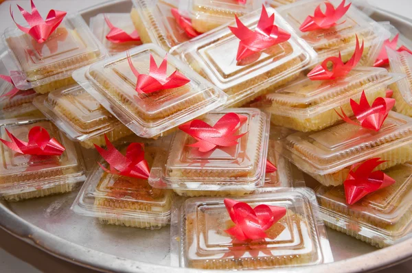 Dolce dessert tailandese in cerimonia nuziale — Foto Stock