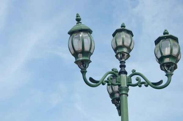 Ročník osvětlené svítilny — Stock fotografie