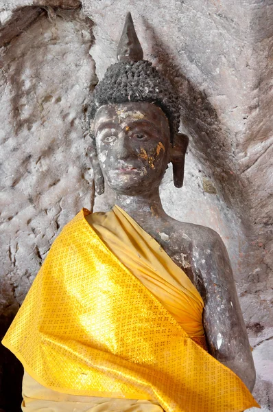 Statuia antică buddha din templul peșterii Yala, Thailanda — Fotografie, imagine de stoc