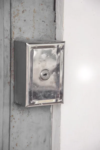 stock image Aluminium square switch locker