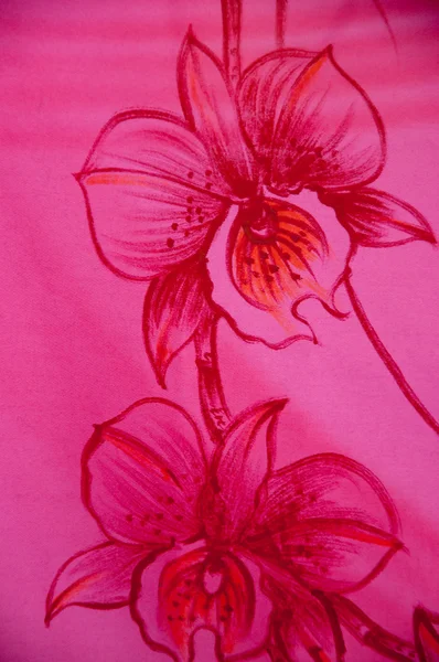 Квіткова текстура на тканині — стокове фото