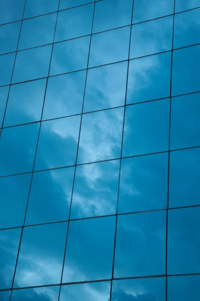 stock image Sky reflect in building mirror