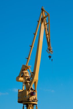 Crane of the dockyards clipart