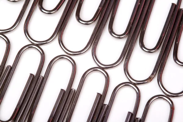 A lot of paperclips — Stock Photo, Image