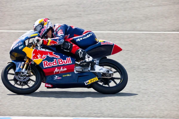 Jonas Folger piloto de motociclismo de 125cc en el campeón del mundo — Foto de Stock