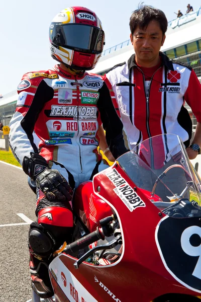 Mori syunya piloot van 125cc van het cev kampioenschap — Stockfoto