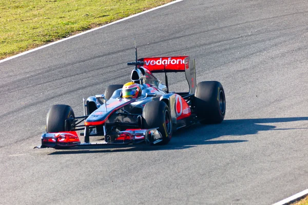 Equipo McLaren F1, Lewis Hamilton, 2011 — Foto de Stock