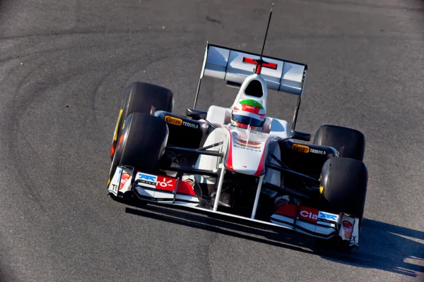 Equipe Sauber F1, Sergio Perez, 2011 — Fotografia de Stock