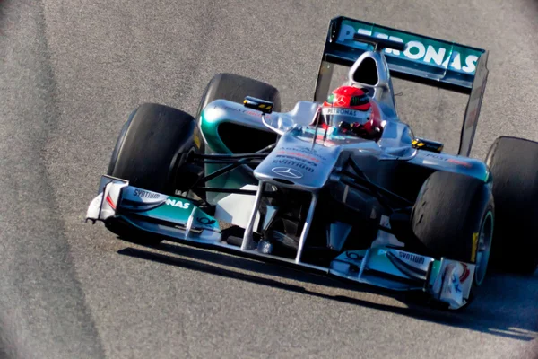 Team Mercedes F1, Michael Schumacher, 2011 — Stockfoto