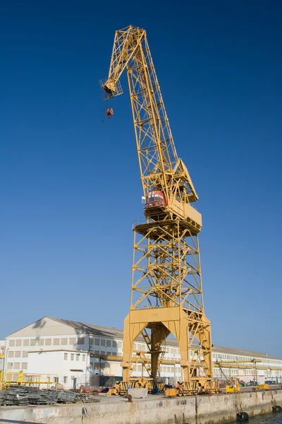 Crane in the port — Stock Photo, Image