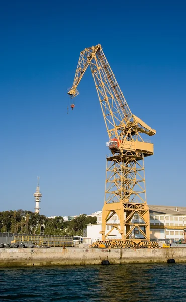 Crane in the port — Stock Photo, Image