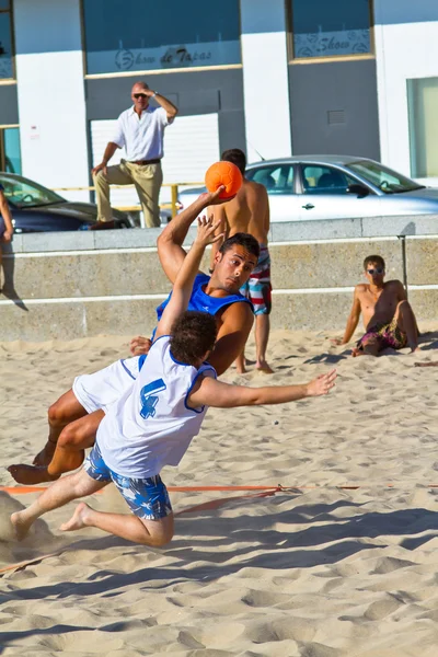 Jogo da 19a liga de handebol de praia, Cádiz — Fotografia de Stock