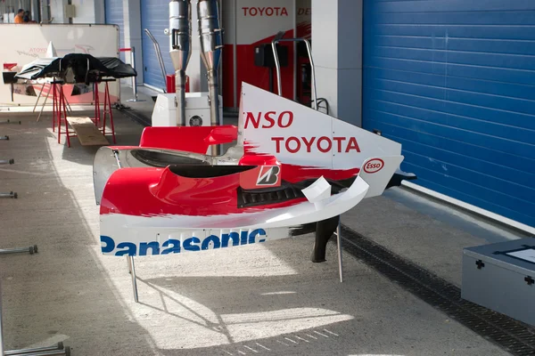 Equipo Toyota F1, cubierta del motor — Foto de Stock
