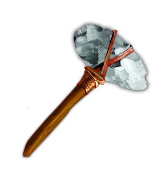 Stone ax clipart