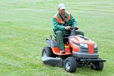 Professional lawn mowing clipart