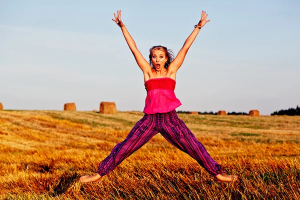 Stock image Pretty Jumping Girl