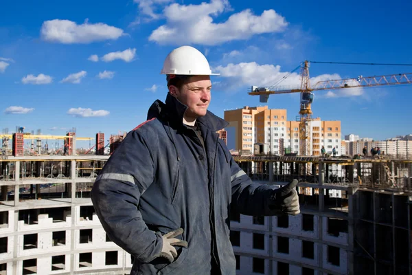 Teamwork in Construction — Stock Photo, Image