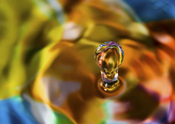 Colorful Water Drop Creation — Stock Photo, Image