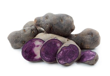 Vitelotte blue-violet potato clipart