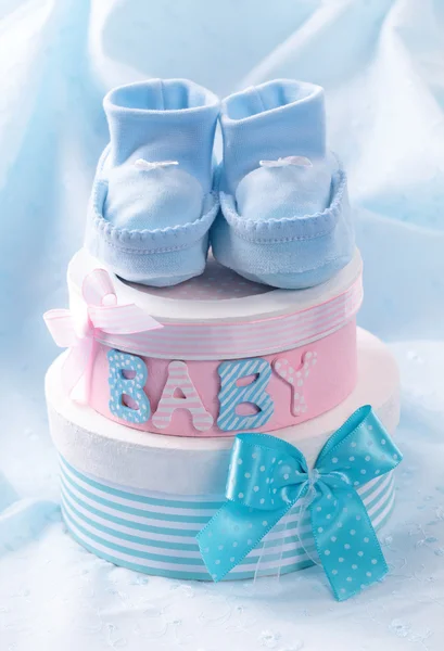 Pequenas botas de bebê — Fotografia de Stock