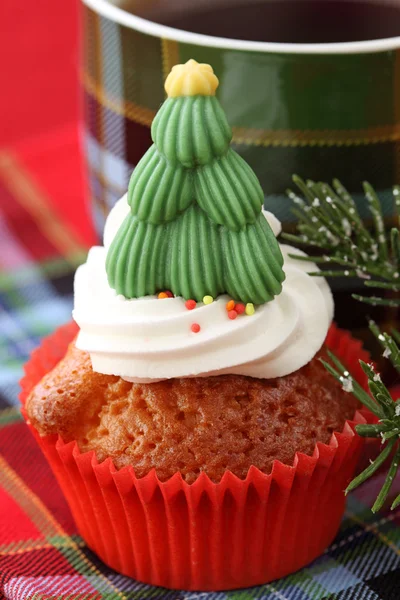 Kerstmis cupcakes — Stockfoto