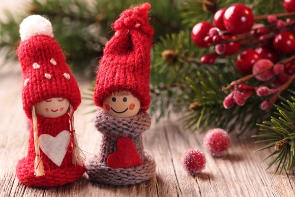 To små julemand dekoration - Stock-foto