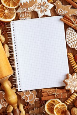 Notebook for recipes clipart