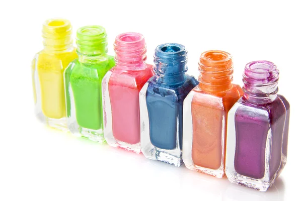 Smalto colorato per unghie — Foto Stock