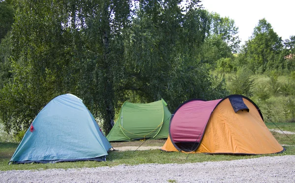五颜六色的帐篷 — 图库照片