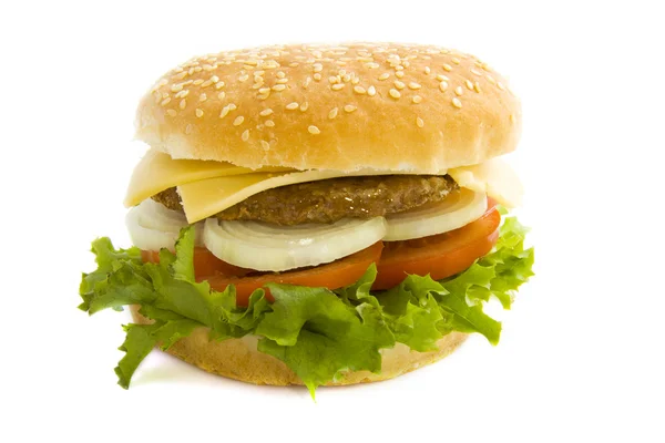 Tutup hamburger — Stok Foto