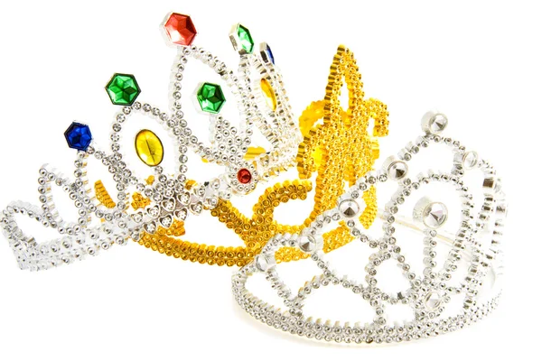 Three fancy crowns — Stock Photo, Image