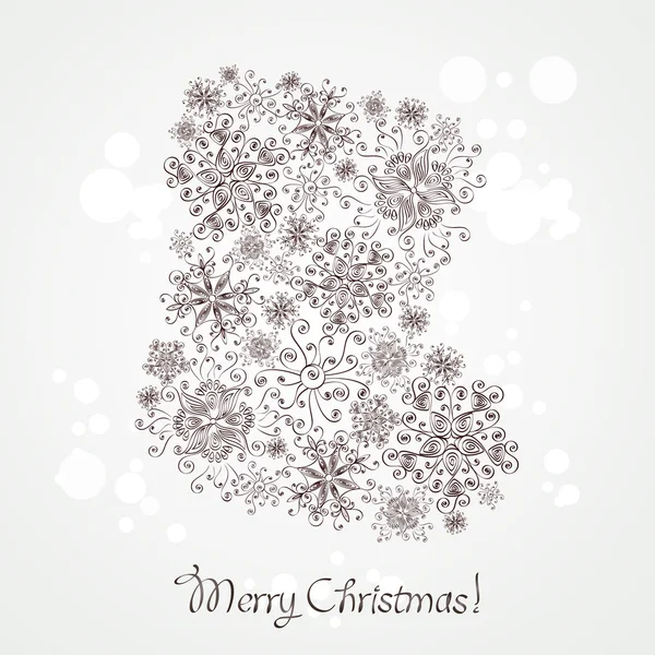 Bas de Noël rétro — Image vectorielle