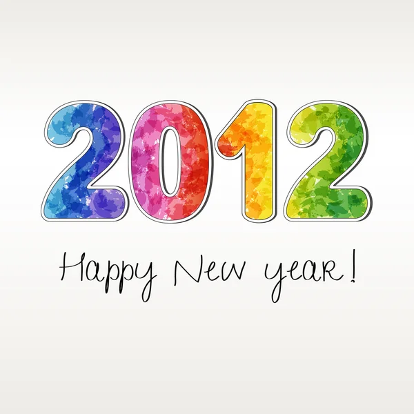 2012 nouvelle année — Image vectorielle