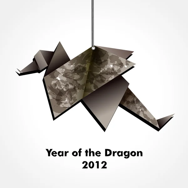 Dragon noir — Image vectorielle