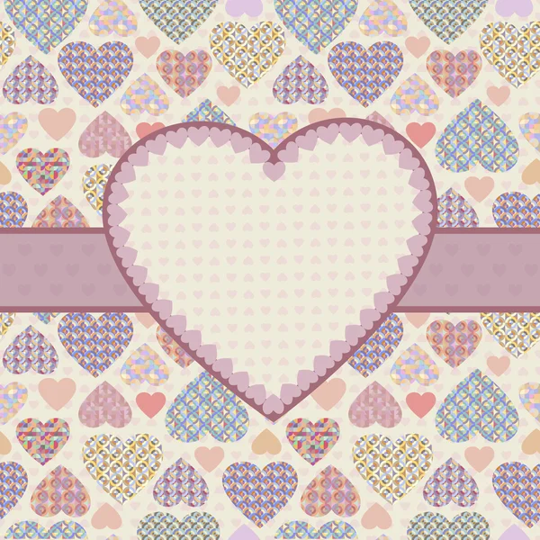 Background with hearts Stock Vector