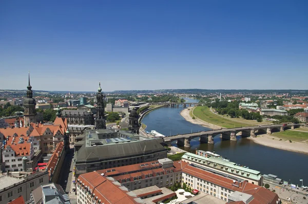 Luftaufnahme von Dresden — Stockfoto