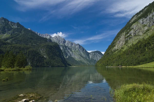 The famous Bavarian Konigssee — 图库照片