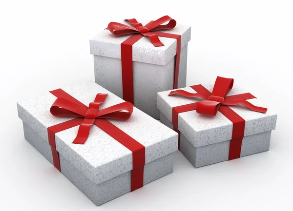 3D Christmas gifts — Stock Photo, Image