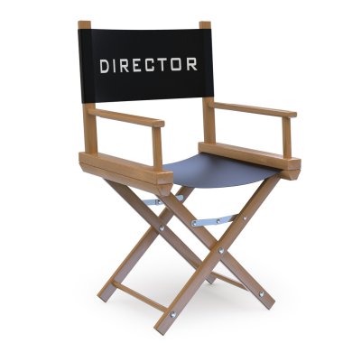 Film director's chair clipart