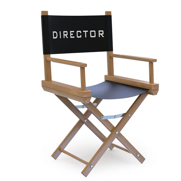 Film director van stoel — Stockfoto
