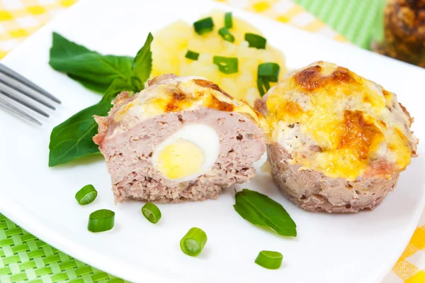 Meat cupcakes — Stock Photo, Image
