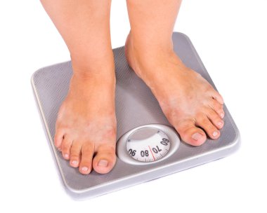 Feet on floor scales clipart