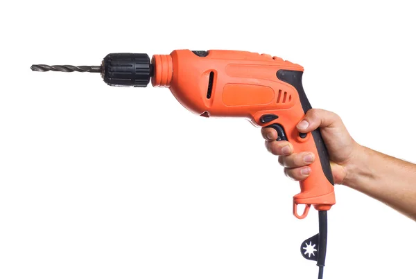 Hand with a drill — Stock Photo, Image