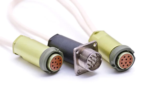 Kable złącza kabla — Zdjęcie stockowe