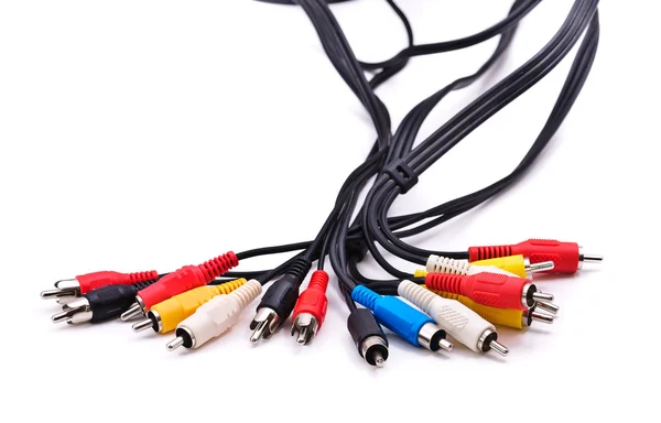 Kabely s konektory — Stock fotografie