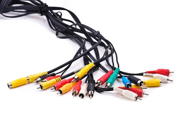 Kabely s konektory — Stock fotografie