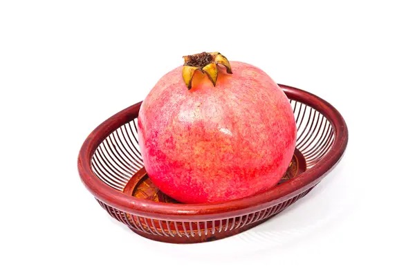 접시에 석류 과일 — 스톡 사진