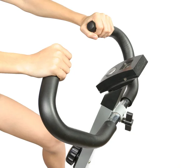 Fitness Entrenamiento para simulador de bicicleta . —  Fotos de Stock
