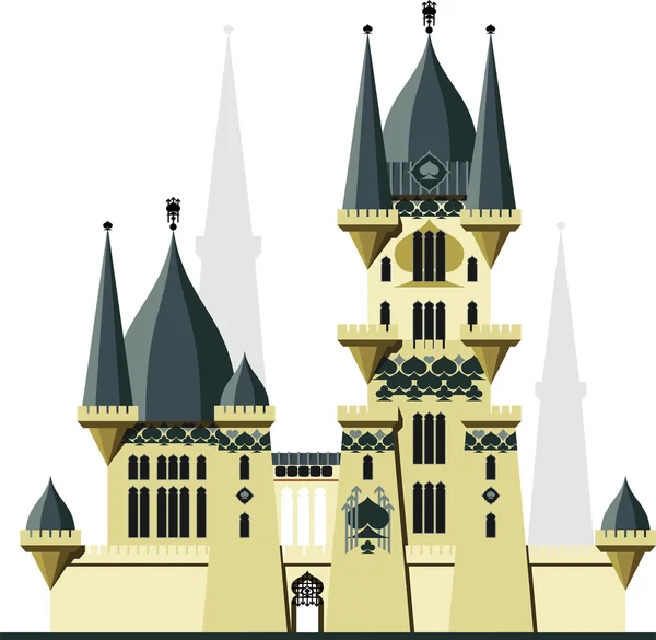 Slottet kungariket spader — Stock vektor