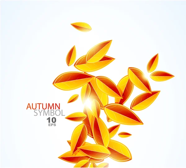 Fond abstrait automne — Image vectorielle